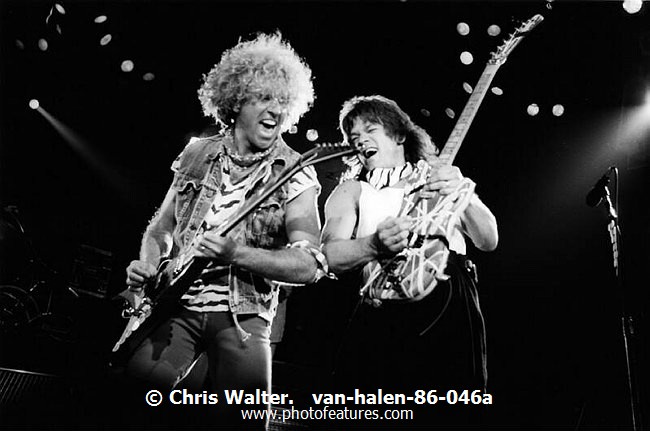 Photo of Van Halen for media use , reference; van-halen-86-046a,www.photofeatures.com