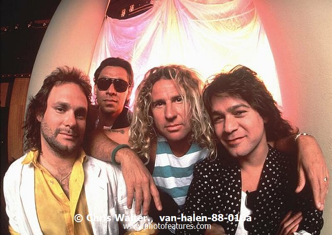 Photo of Van Halen for media use , reference; van-halen-88-016a,www.photofeatures.com