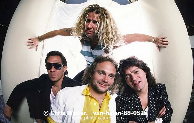 Photo of Van Halen for media use , reference; van-halen-88-052a,www.photofeatures.com