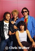 Van Halen 1985 Michael Anthony, Sammy Hagar,Eddie Van Halen and Alex Van Halen