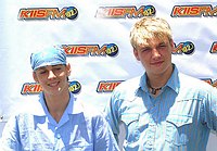 Photo of Aaron & Nick Carter at 102.7 KIIS-FM's 2002 Wango Tango