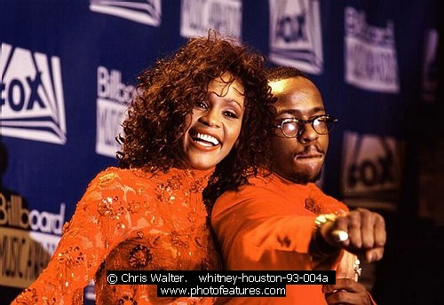 Photo of Whitney Houston by Chris Walter , reference; whitney-houston-93-004a,www.photofeatures.com
