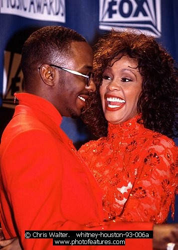 Photo of Whitney Houston by Chris Walter , reference; whitney-houston-93-006a,www.photofeatures.com