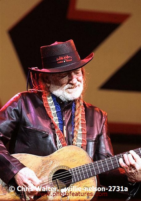 Photo of Willie Nelson for media use , reference; willie-nelson-2731a,www.photofeatures.com