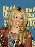 Photo of Hilary Duff at the 2004 World Music Awards at Thomas & Mack Arena in Las Vegas 15th September 2004. Photo by Chris Walter/Photofeatures