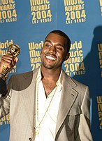 Photo of Kanye West at the 2004 World Music Awards at Thomas & Mack Arena in Las Vegas 15th September 2004. Photo by Chris Walter/Photofeatures